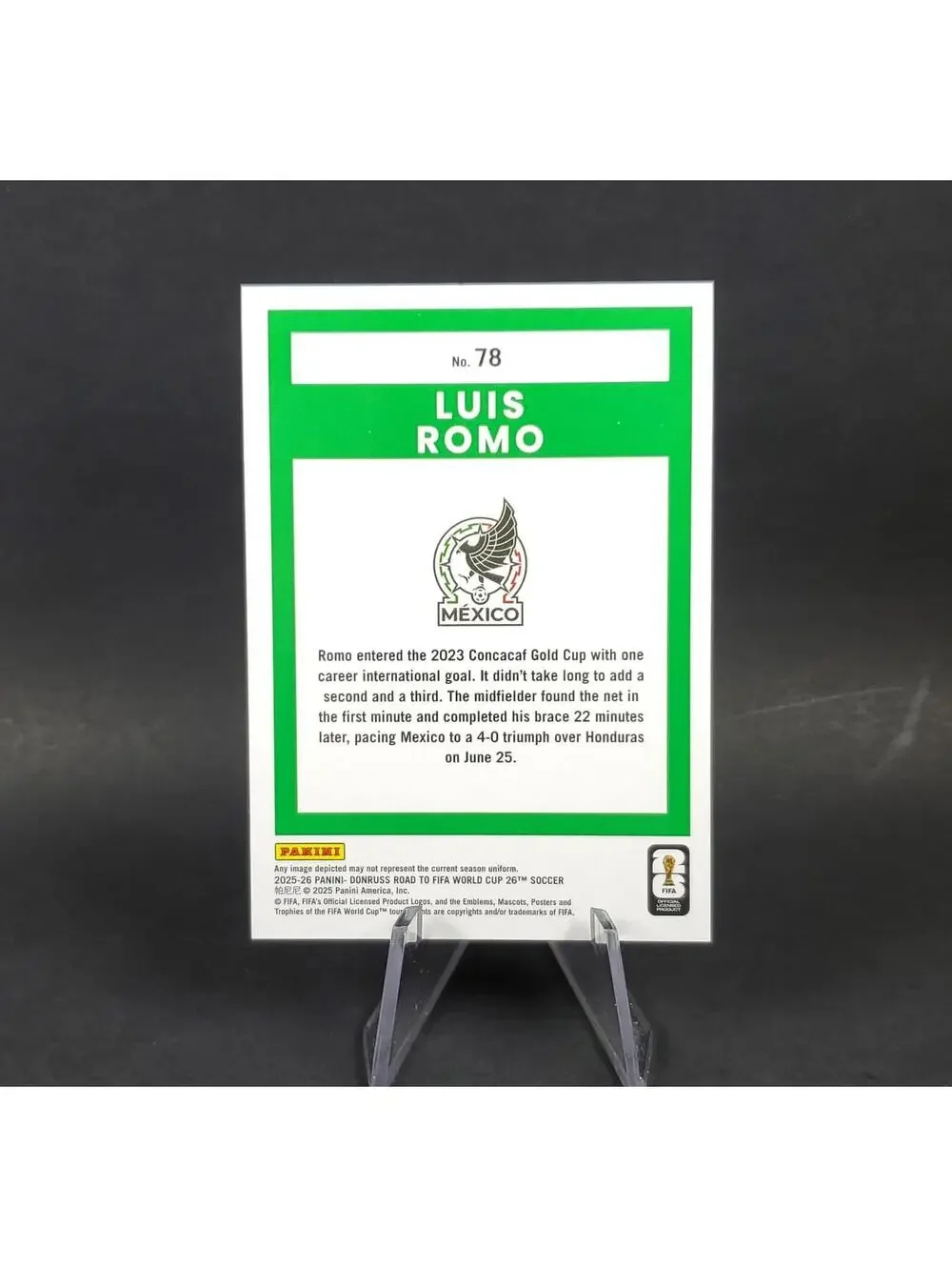 Luis Romo SP 2025-26 Panini Donruss FIFA World Cup Soccer Red & Blue Maze Mexico